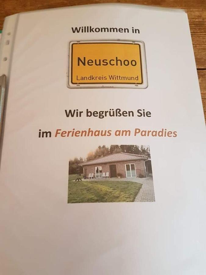 Ferienhaus Am Paradies Neuschoo Exterior foto